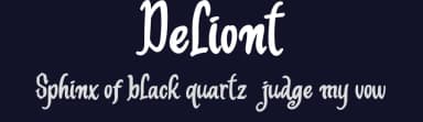 Deliont by Lettersiro Studio — Script Handwritten Font — thumbnail 2