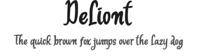 Deliont by Lettersiro Studio — Script Handwritten Font — thumbnail 1