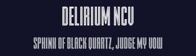 Delirium NCV by Fontry — Sans Serif Font — thumbnail 2