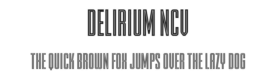 Delirium NCV by Fontry — Sans Serif Font