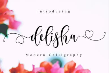 Delisha Script Font by NissaStudio — Script Handwritten Font — thumbnail 1