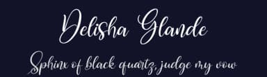 Delisha Glande by Letterena Studios — Script Handwritten Font — thumbnail 2