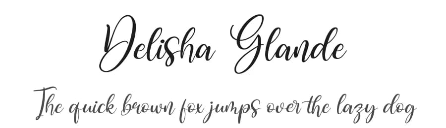 Delisha Glande by Letterena Studios — Script Handwritten Font