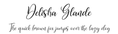 Delisha Glande by Letterena Studios — Script Handwritten Font — thumbnail 1