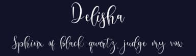Delisha by NanaNissa — Script Handwritten Font — thumbnail 2