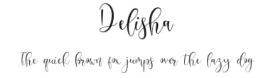 Delisha by NanaNissa — Script Handwritten Font — thumbnail 1