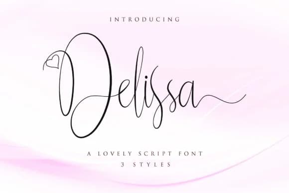 Delissa Script Font by senoajifont — Script Handwritten Font