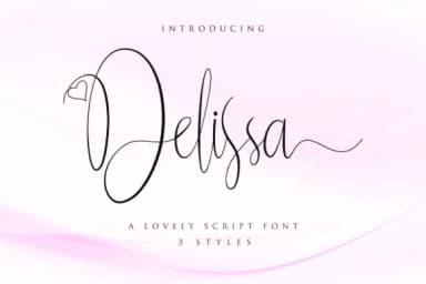 Delissa Script Font by senoajifont — Script Handwritten Font — thumbnail 1