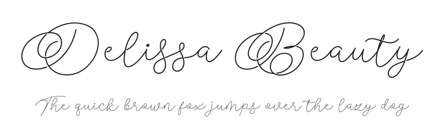 Delissa Beauty by HIRO std — Script Handwritten Font
