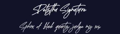 Delistha Signature by Letterena Studios — Script Handwritten Font — thumbnail 2