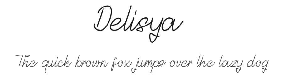 Delisya by Mytype Studio — Script Handwritten Font