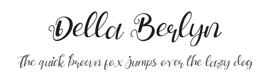 Della Berlyn by Letterena Studios — Script Handwritten Font