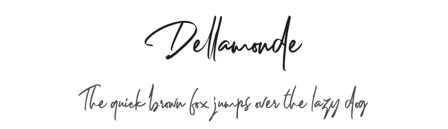 Dellamonde by mlkwsn — Script Handwritten Font