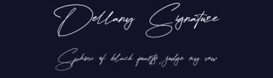 Dellany Signature by FinTypeStudio — Script Handwritten Font — thumbnail 2