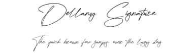 Dellany Signature by FinTypeStudio — Script Handwritten Font — thumbnail 1