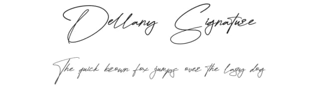 Dellany Signature by FinTypeStudio — Script Handwritten Font