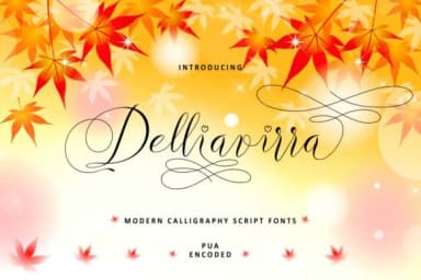 Delliavirra Font by ahmadrofingi97 — Script Handwritten Font — thumbnail 1