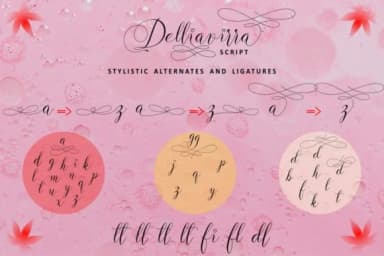Delliavirra Font by ahmadrofingi97 — Script Handwritten Font — thumbnail 6