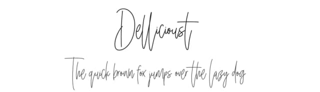 Dellicioust by Medina Type — Script Handwritten Font