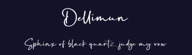 Dellimun by Bale — Script Handwritten Font — thumbnail 2