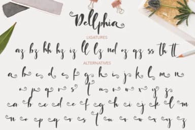 Dellphia Font by Masha Artifex — Script Handwritten Font — thumbnail 6