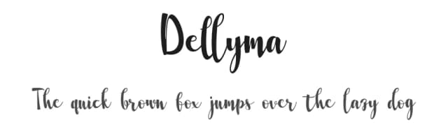 Dellyma by Dead Line — Script Handwritten Font