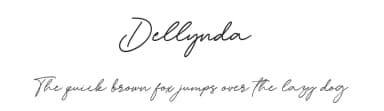 Dellynda by Bale — Script Handwritten Font — thumbnail 1