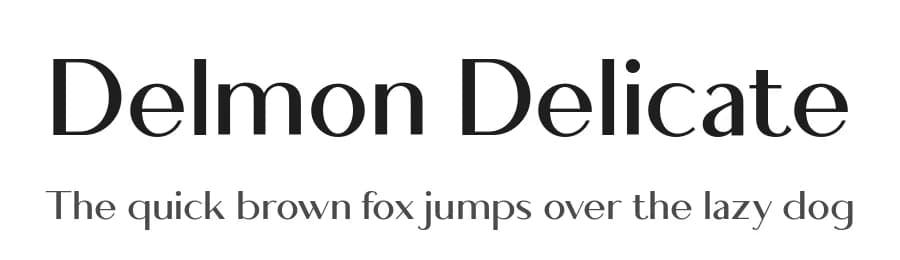 Delmon Delicate by Atha Ruah — Sans Serif Font