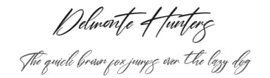 Delmonte Hunters by Perspectype Studio - Letterena.com — Script Handwritten Font — thumbnail 1
