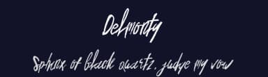 Delmonty by dancubs — Script Handwritten Font — thumbnail 2