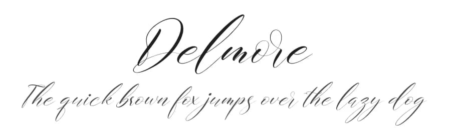 Delmore by Perspectype Studio - Letterena.com — Script Handwritten Font