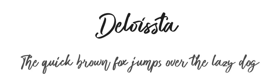 Deloissta by Maulana Creative — Script Handwritten Font