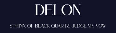 Delon by Aqeel_Art — Serif Font — thumbnail 2