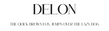 Delon by Aqeel_Art — Serif Font — thumbnail 1