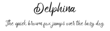 Delphina by Vunira Design — Script Handwritten Font — thumbnail 1