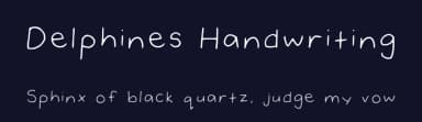 Delphines Handwriting by Delphine Jude — Script Handwritten Font — thumbnail 2