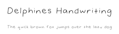 Delphines Handwriting by Delphine Jude — Script Handwritten Font — thumbnail 1