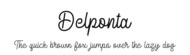 Delponta by Nur Solikh — Script Handwritten Font — thumbnail 1