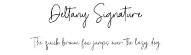 Deltany Signature by Typebae Foundry — Script Handwritten Font — thumbnail 1