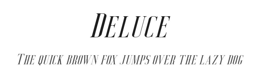 Deluce by Craft Supply Co. — Serif Font
