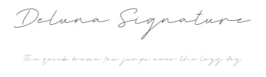 Deluna Signature by Pen Culture — Script Handwritten Font — thumbnail 1