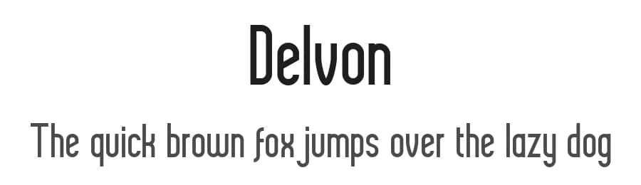 Delvon by madeDeduk — Sans Serif Font