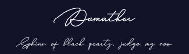 Demather by Khurasan — Script Handwritten Font — thumbnail 2