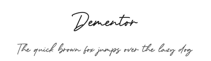 Dementor by Balpirick Studio — Script Handwritten Font