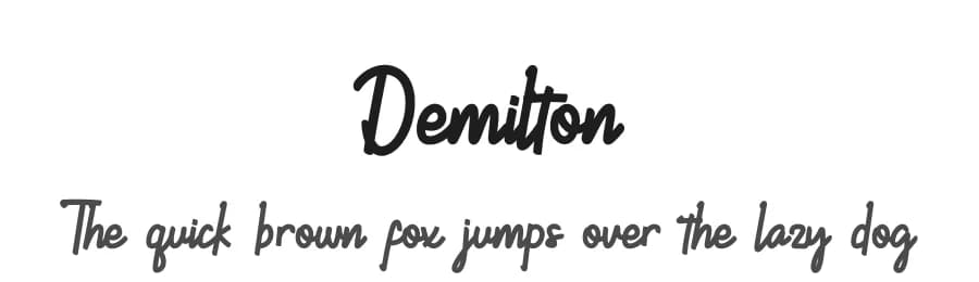 Demilton by Prioritype Co — Script Handwritten Font