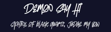 Demon Say Hi by Gassstype — Script Handwritten Font — thumbnail 2
