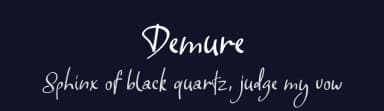 Demure by Fonteca.com — Script Handwritten Font — thumbnail 2