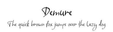 Demure by Fonteca.com — Script Handwritten Font — thumbnail 1