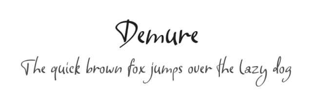 Demure by Fonteca.com — Script Handwritten Font