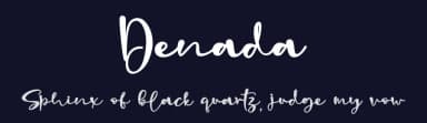 Denada by Stefani Letter — Script Handwritten Font — thumbnail 2